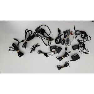 Mixed Lot of Electronics Cables, Chargers, and Power Adapters - Assorted Types